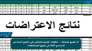 “لا تضيع فرصتك”.. خطوات تقديم اعتراض على نتائج السادس الإعدادي 2025 في جميع المحافظات